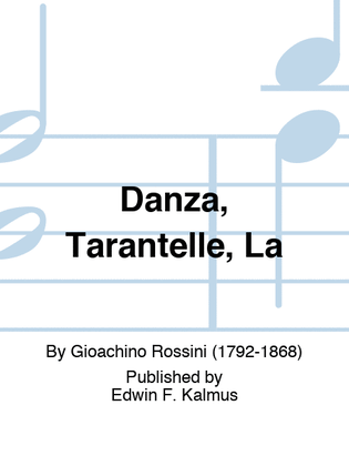 Book cover for Danza, Tarantelle, La