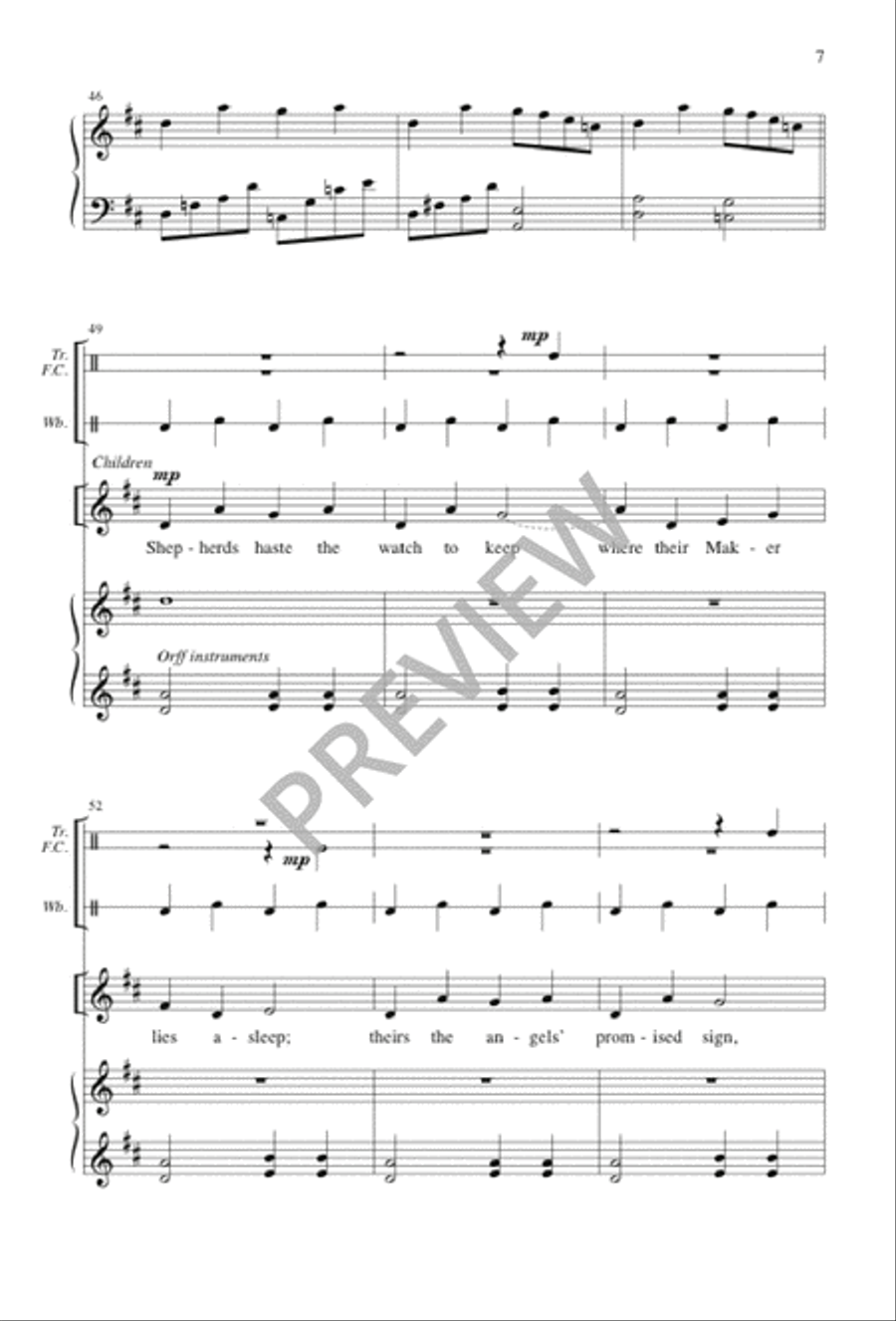 Donkey Plod and Mary Ride 4-Part scores gallery preview page 7