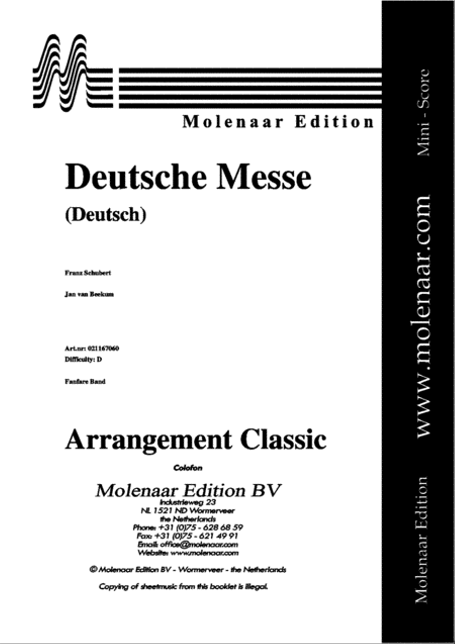 Deutsche Messe Fanfare Band scores gallery preview page 2