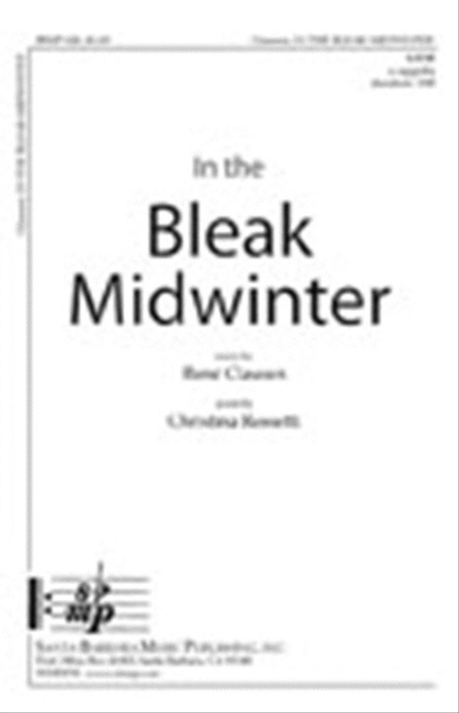 In the Bleak Midwinter - SATB Octavo 4-Part scores gallery preview page 1