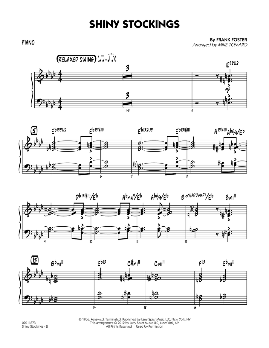 Shiny Stockings - Piano Jazz Ensemble scores gallery preview page 2