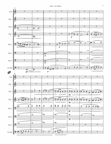 Ave Maria from Quattro Pezzi Sacri for 8-part Brass Ensemble