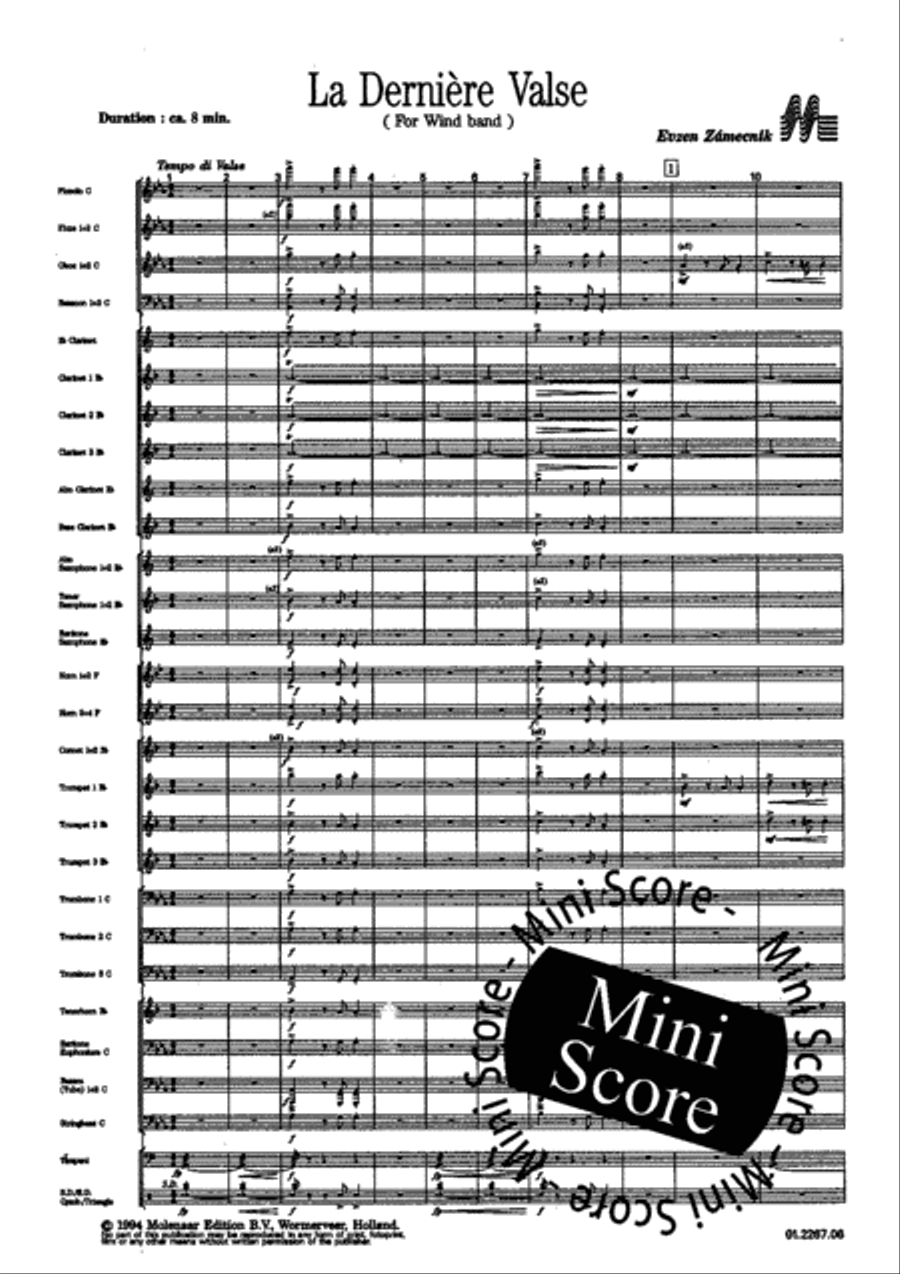 La Derniere Valse Concert Band scores gallery preview page 5