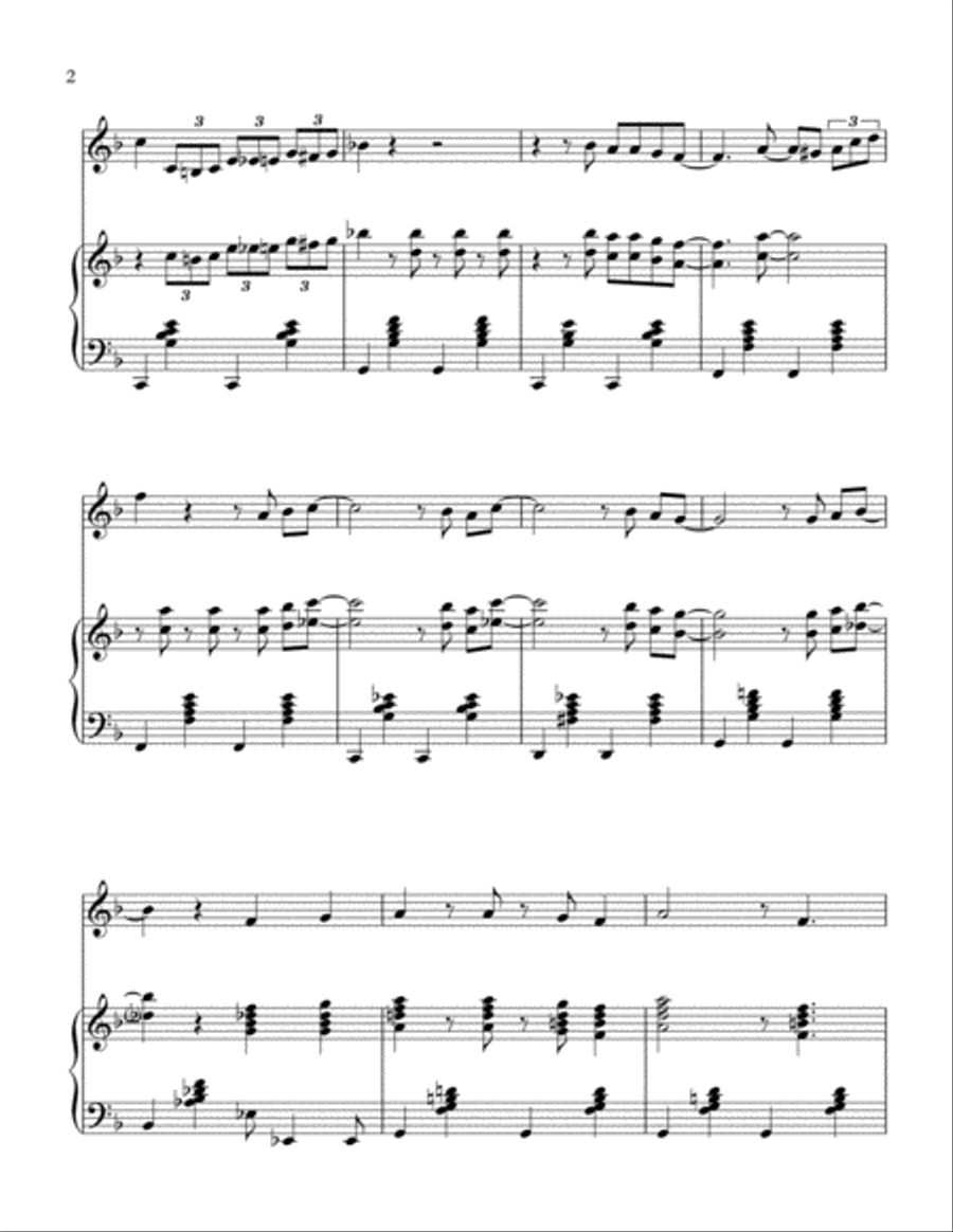 Blue Christmas 2 Pianos, 4-Hands scores gallery preview page 3