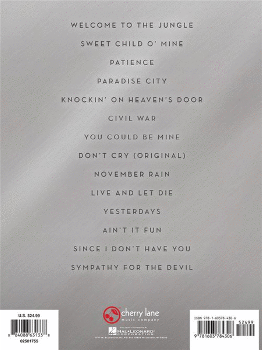 Guns N' Roses – Greatest Hits Guitar Tablature scores gallery preview page 7