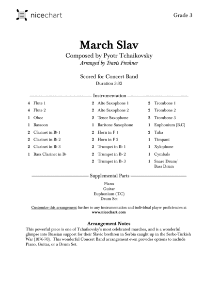 March Slav (Score & Parts) image number null