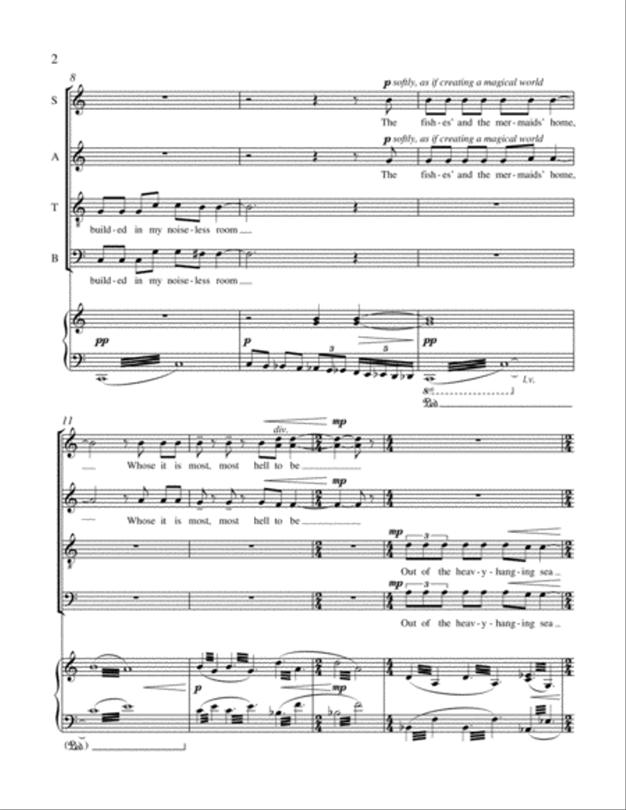 1. The Bottom of the Sea 1. The Bottom of the Sea Divisi scores gallery preview page 3