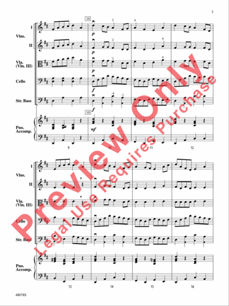 Dizzy Digits String Orchestra scores gallery preview page 4