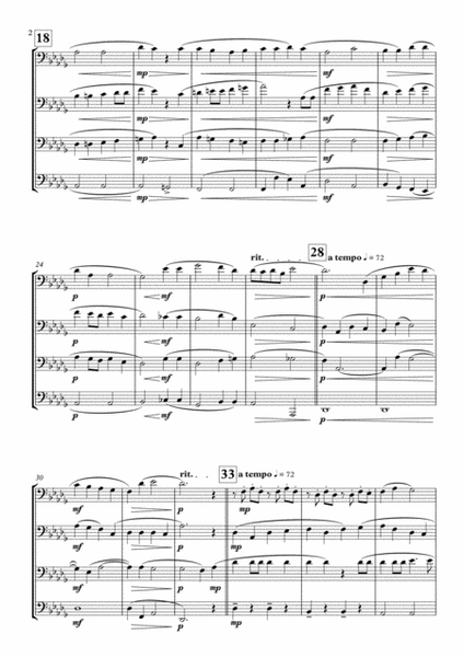 The Lost Chord by Arthur Sullivan - TROMBONE QUARTET image number null