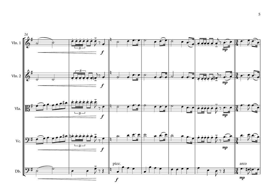 Burkinabé (Burkina Faso) National Anthem for String Orchestra (World National Anthem Series) String Orchestra scores gallery preview page 5