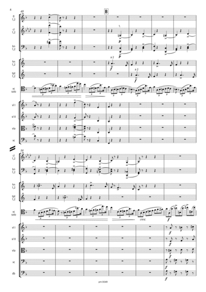 Concerto for Violoncello and Orchestra No. 1, Op. 8 - Score Only