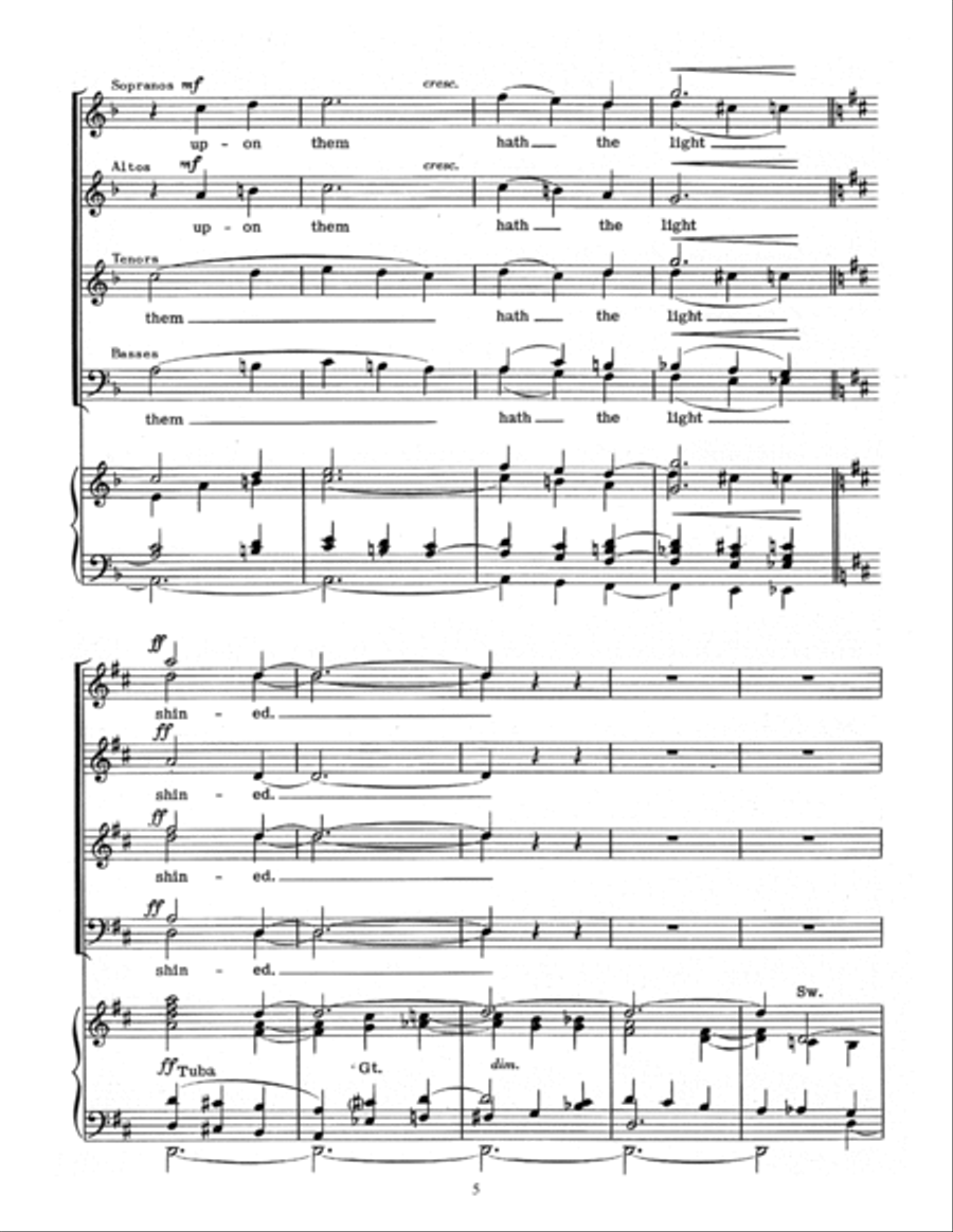 Ye Shall Know That The Lord Will Come 4-Part scores gallery preview page 5