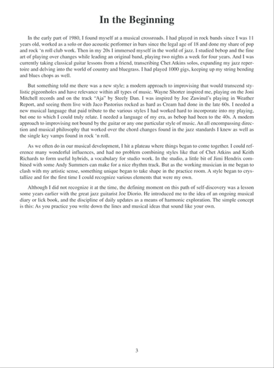 Improvising Without Scales Electric Guitar scores gallery preview page 4