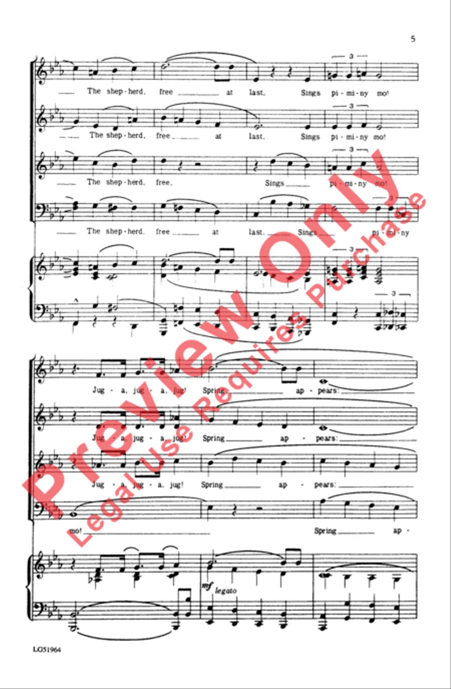 Sing of Spring 4-Part scores gallery preview page 5