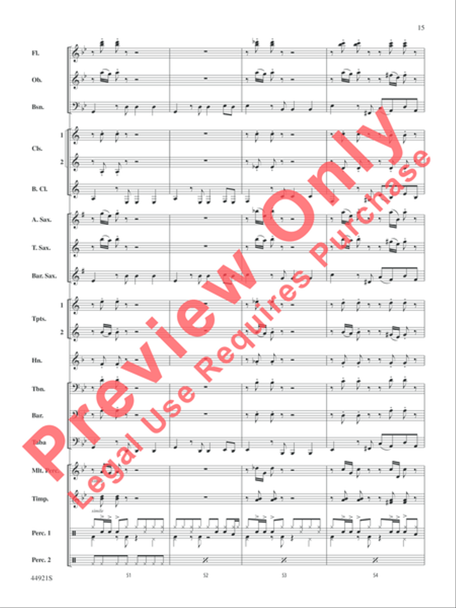The Man from U.N.C.L.E. (from the Original Motion Picture Soundtrack) Concert Band scores gallery preview page 16
