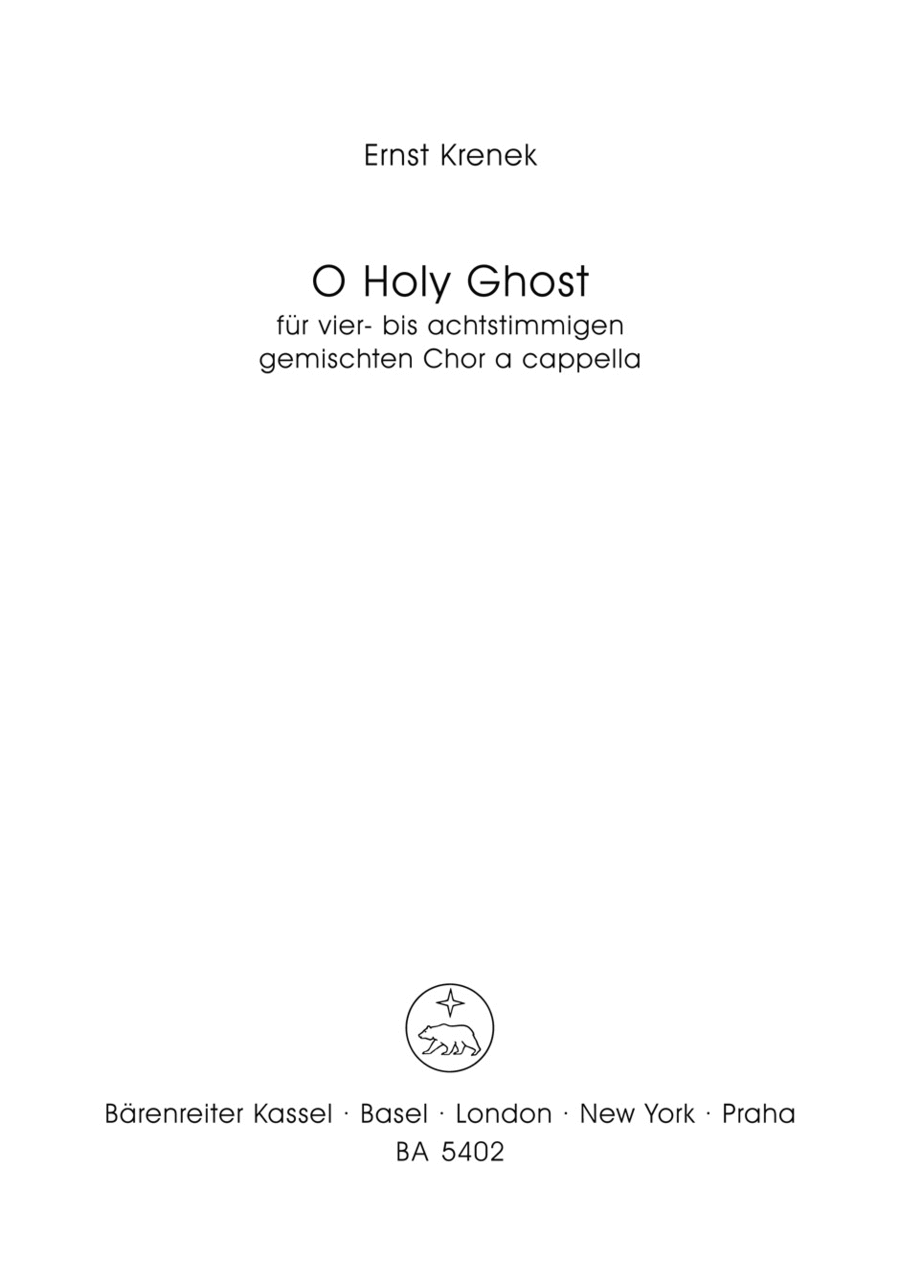 O Holy Ghost (1964)