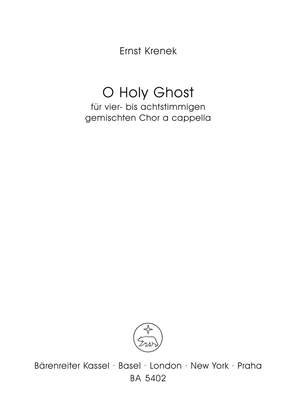 Book cover for O Holy Ghost, Op. 186a
