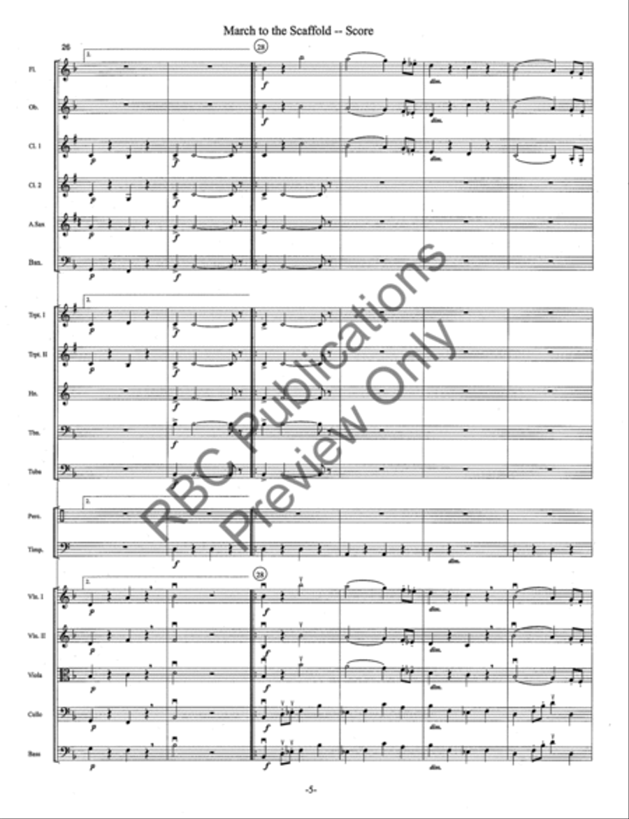 March To The Scaffold March To The Scaffold Full Orchestra scores gallery preview page 8