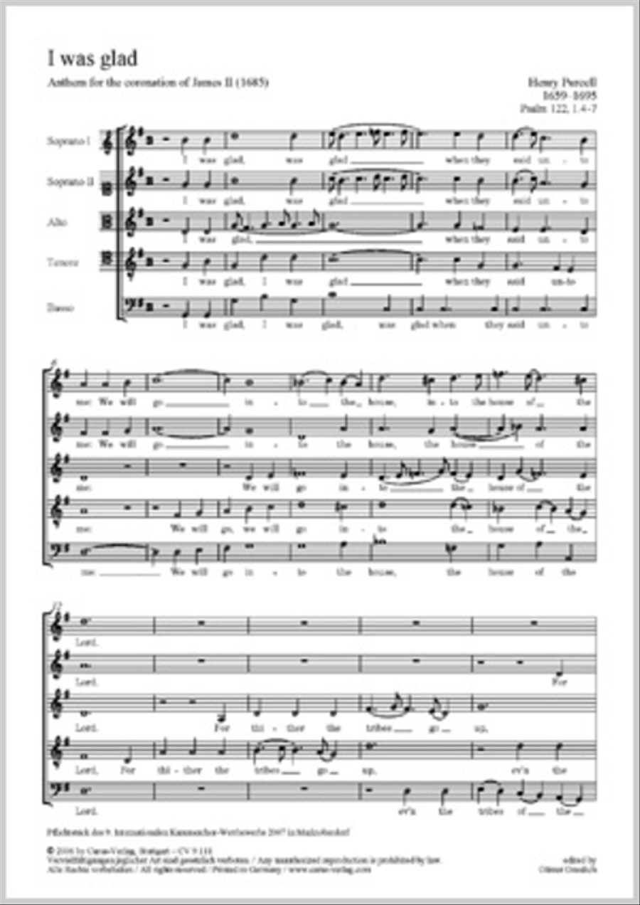 I was glad SSATB scores gallery preview page 1