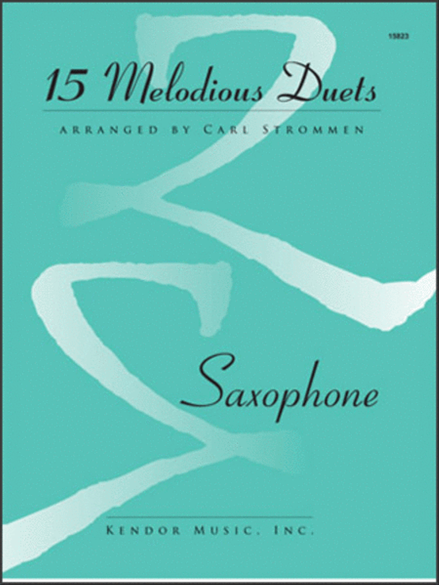 15 Melodious Duets- Saxophone Woodwind Duet scores gallery preview page 1