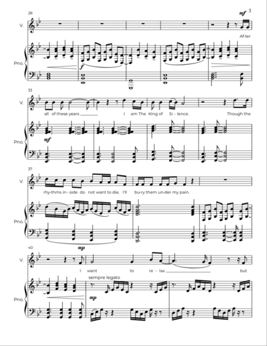 The King of Pretending Voice scores gallery preview page 3