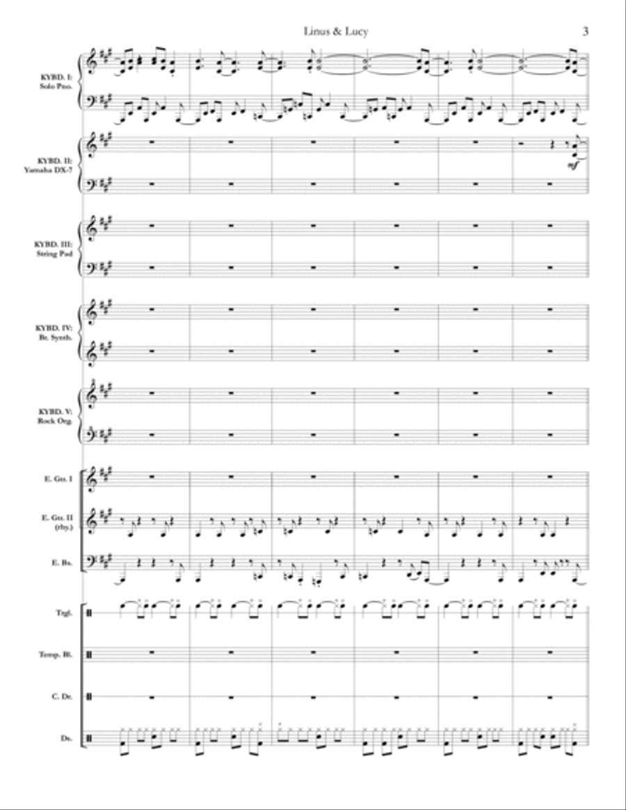 Linus And Lucy Large Ensemble scores gallery preview page 3