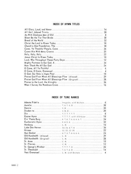 Hymn Helps for Organist and Congregations