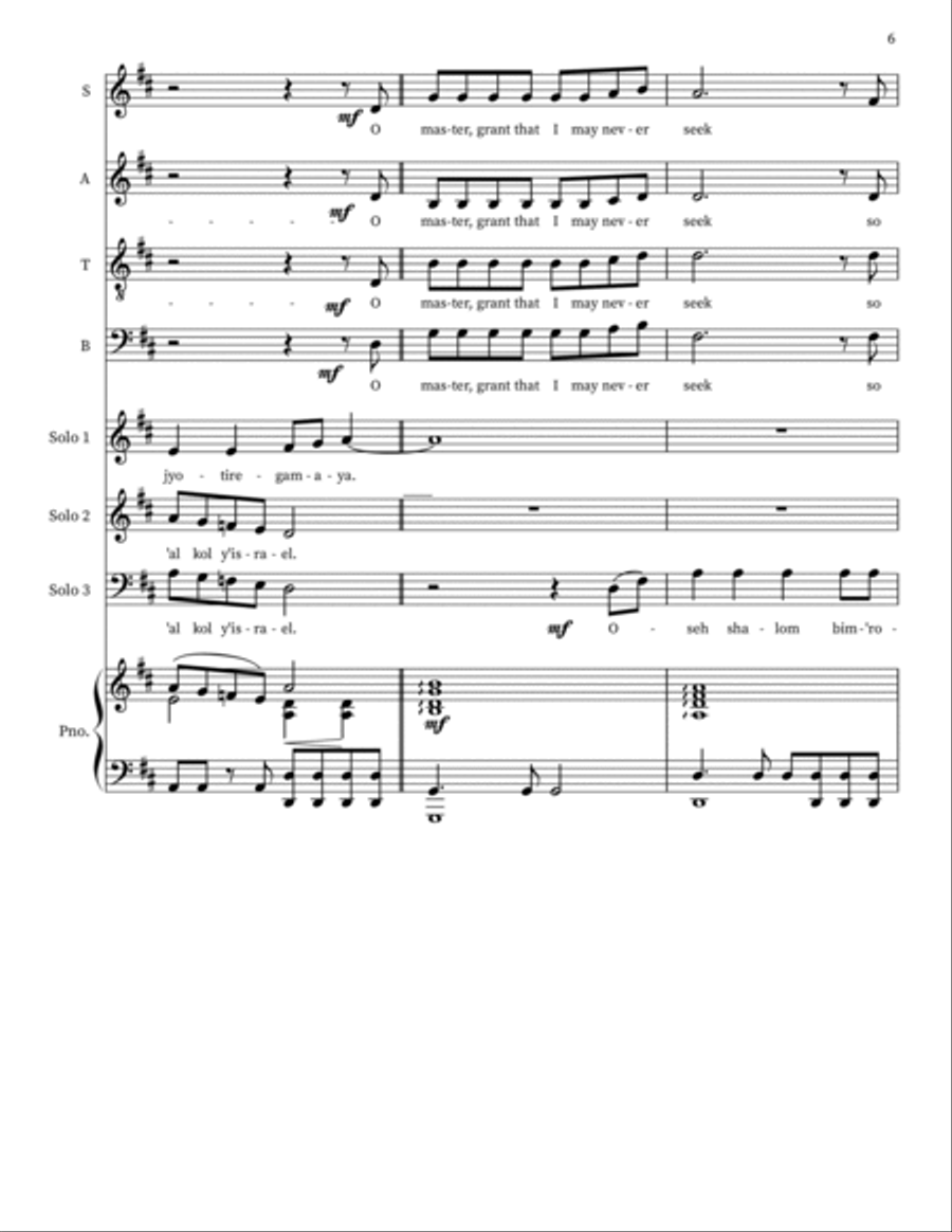 Prayer 4-Part scores gallery preview page 6