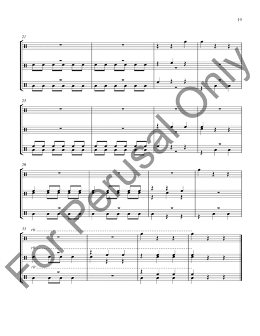 Ten Elementary Percussion Ensembles Percussion Ensemble scores gallery preview page 20