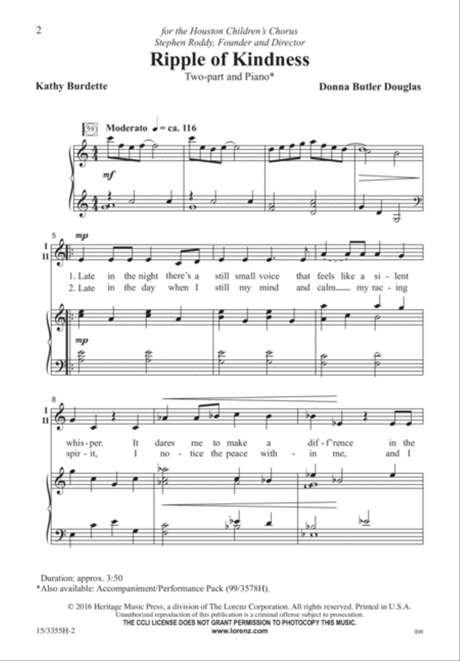 Ripple of Kindness Ripple of Kindness 2-Part scores gallery preview page 2