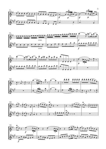 Eine Kleine Nachtmusik for Flute and Clarinet image number null