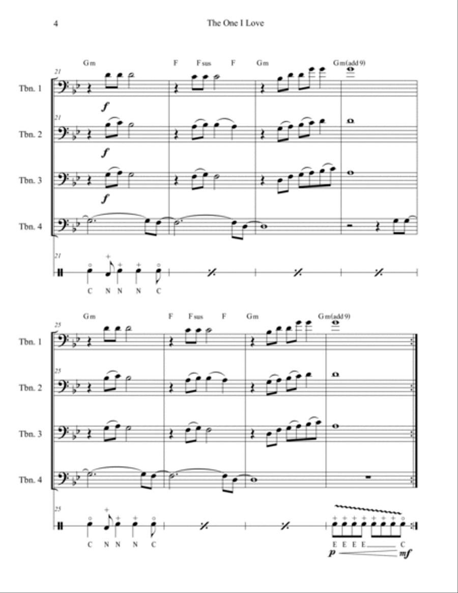 The One I Love Small Ensemble scores gallery preview page 4
