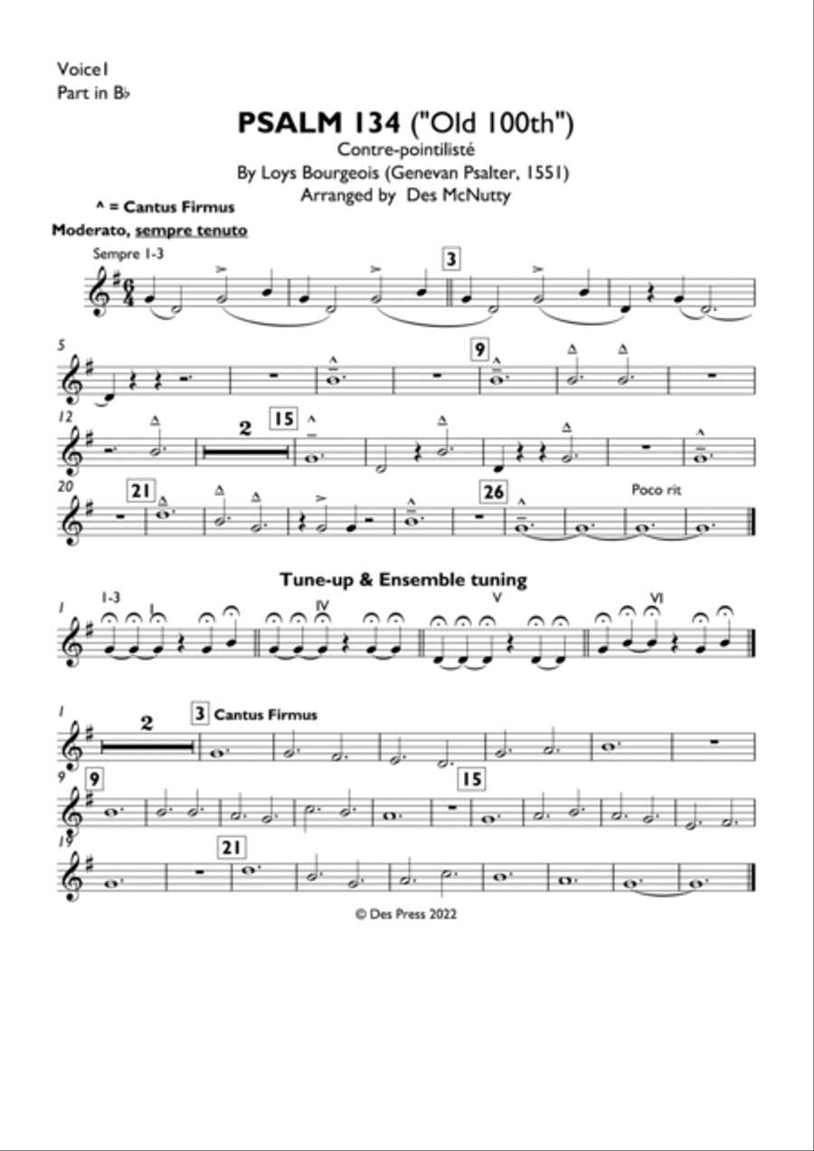 Psalm 134 Brass Ensemble scores gallery preview page 5