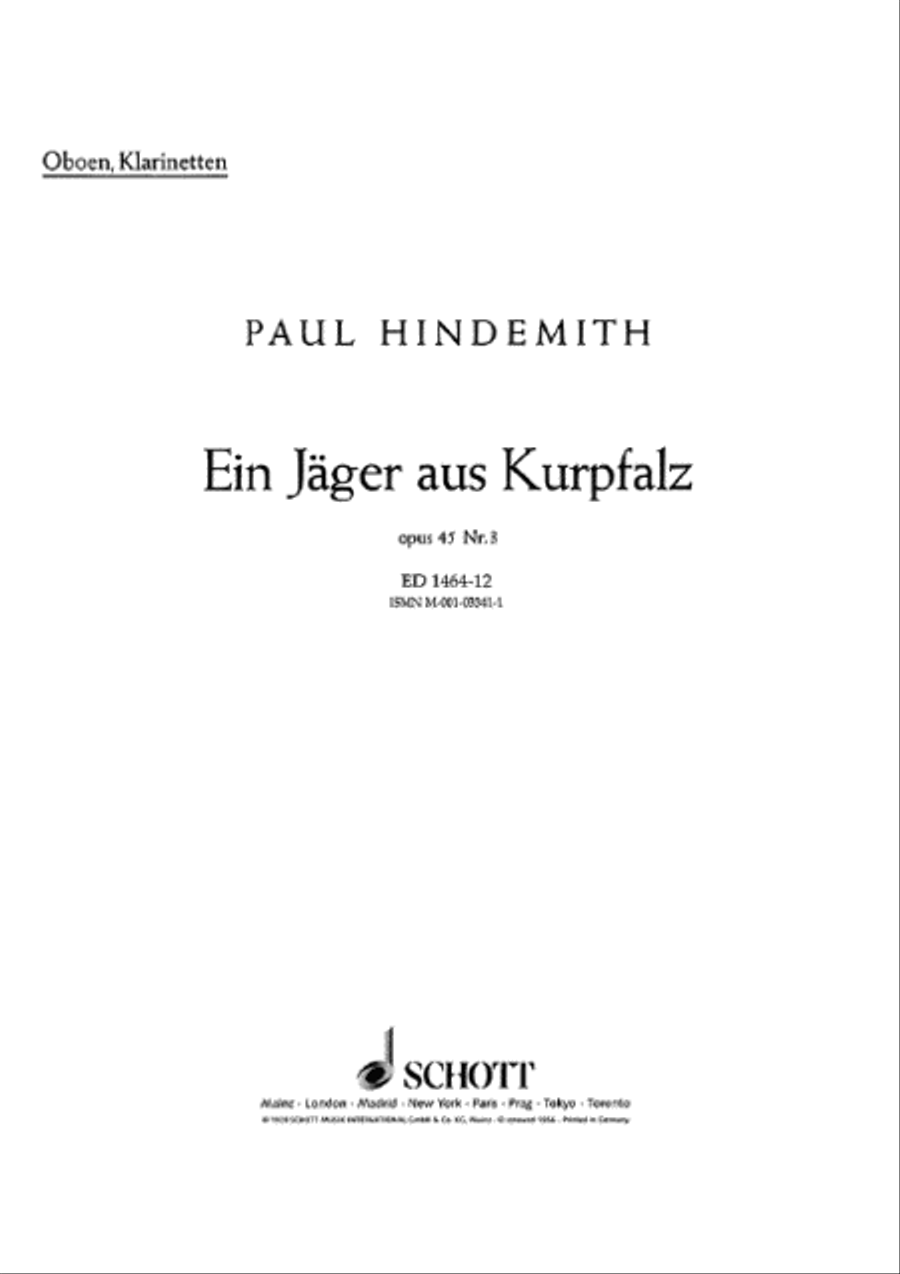 Ein Jager aus Kurpfalz Op. 45, No. 3 Orchestra scores gallery preview page 1