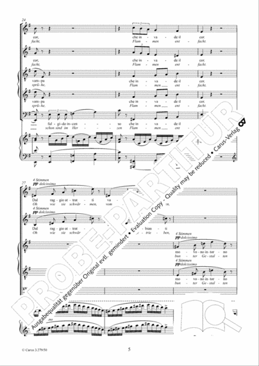 Fuoco di gioa! SATTB scores gallery preview page 6