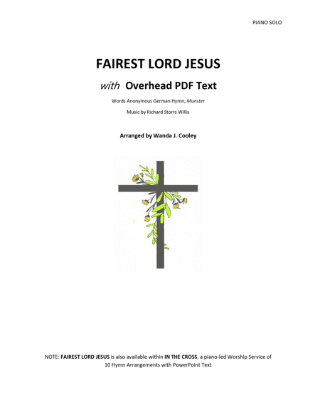 FAIREST LORD JESUS with Overhead PDF Text image number null