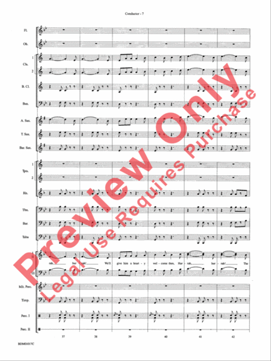 An American Celebration Concert Band scores gallery preview page 10