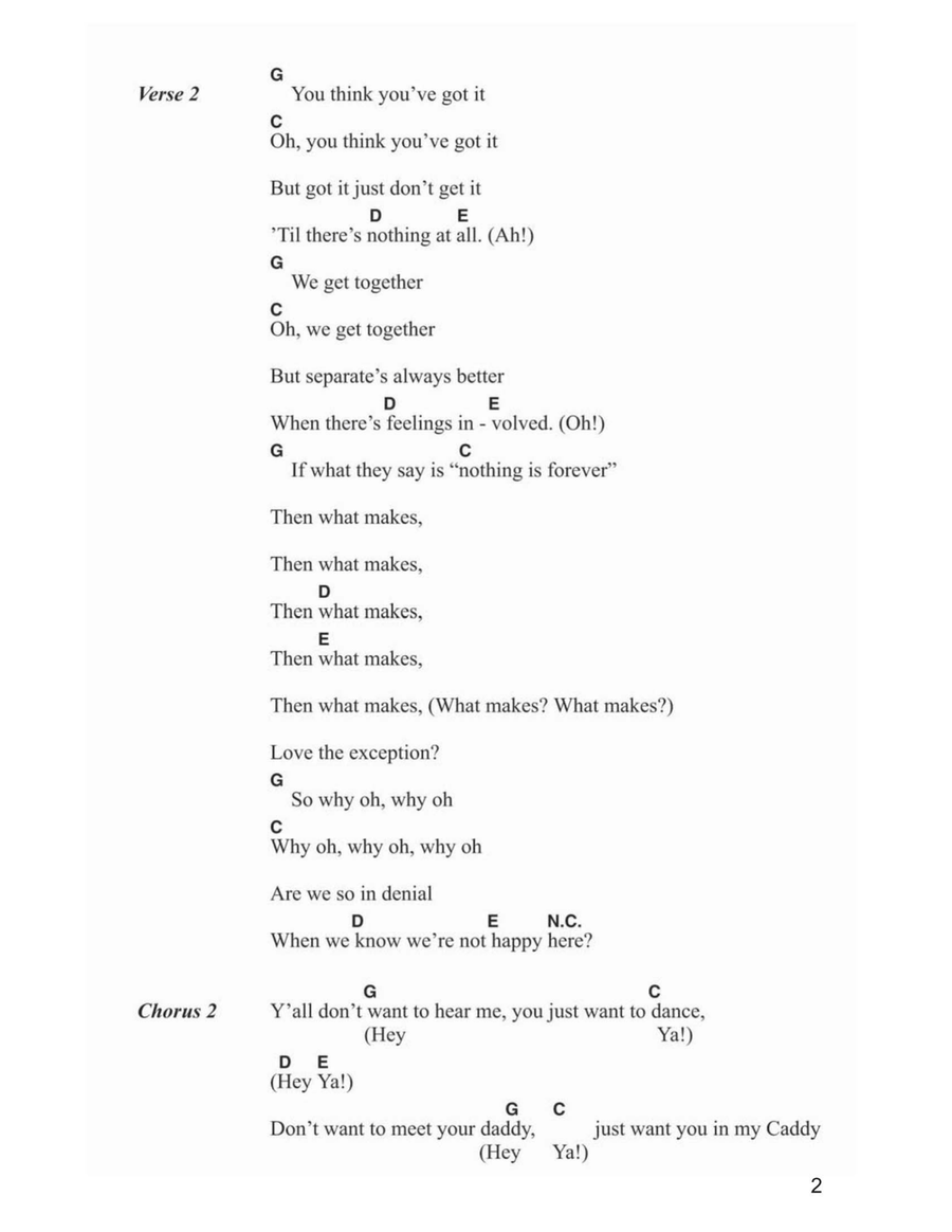 Hey Ya! Piano scores gallery preview page 2