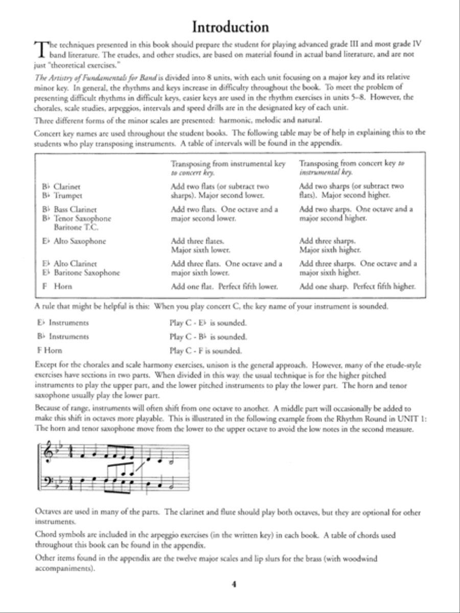 The Artistry of Fundamentals for Band Concert Band Methods scores gallery preview page 4