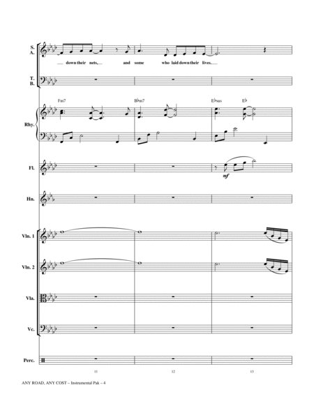Any Road, Any Cost (arr. Keith Christopher) - Full Score