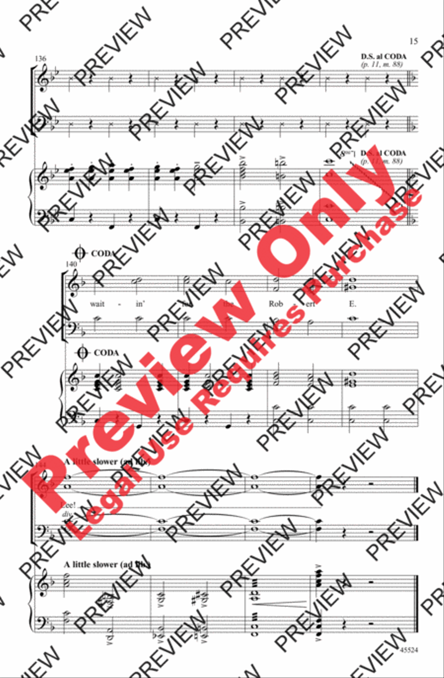 A Tribute to Judy Garland 3-Part scores gallery preview page 15