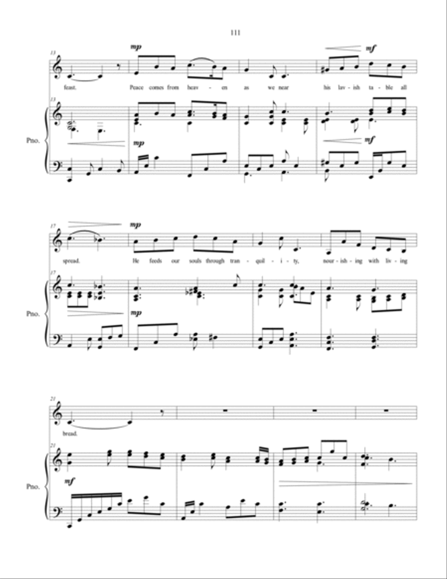 Peace Comes From Heaven, sacred vocal solo Voice Solo scores gallery preview page 3