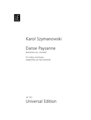 Book cover for Danse Paysanne