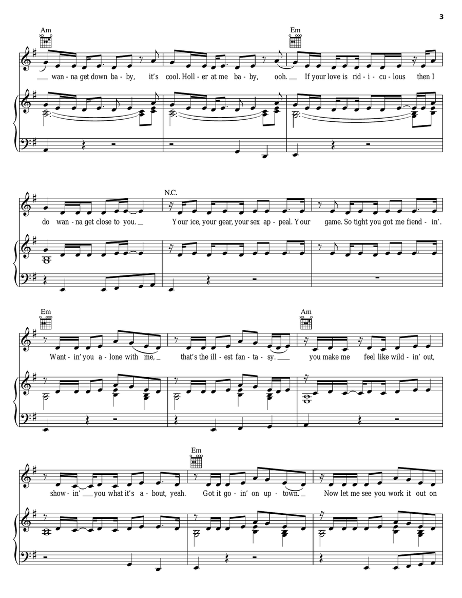 I Do (Wanna Get Close To You) Piano, Vocal, Guitar scores gallery preview page 3