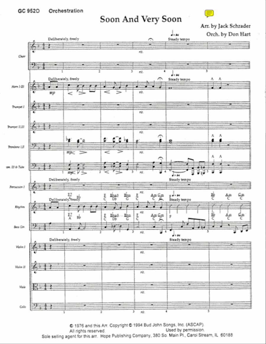 Soon and Very Soon Choir scores gallery preview page 1