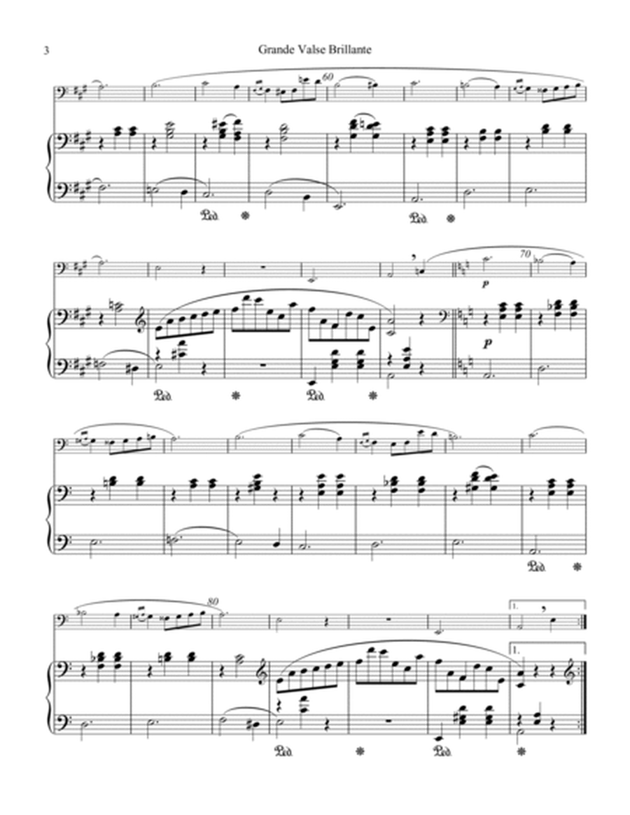 Grande valse brillante, Op. 34 No. 2, for cello and piano image number null