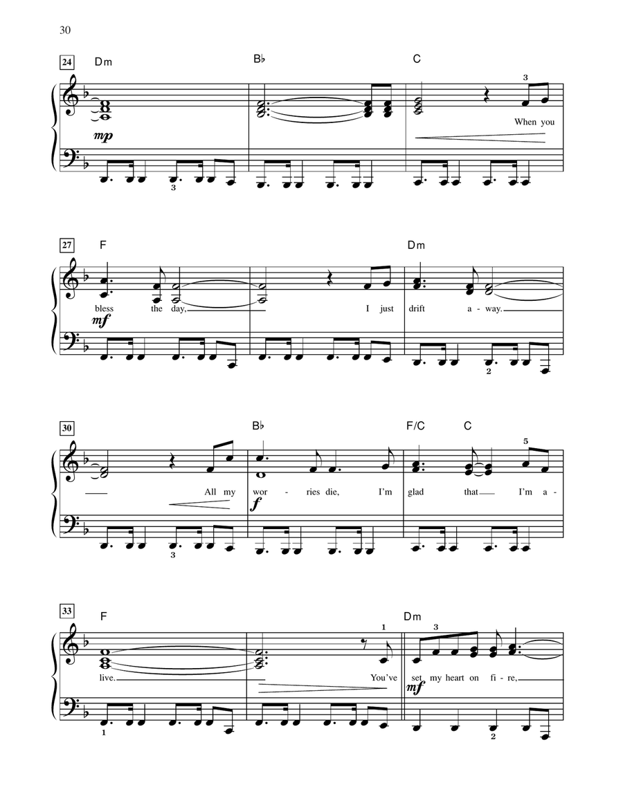 I'm Alive Easy Piano scores gallery preview page 3