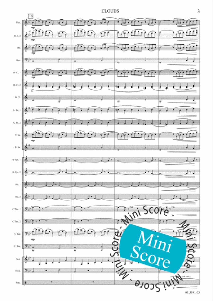 Clouds Clouds Concert Band scores gallery preview page 9