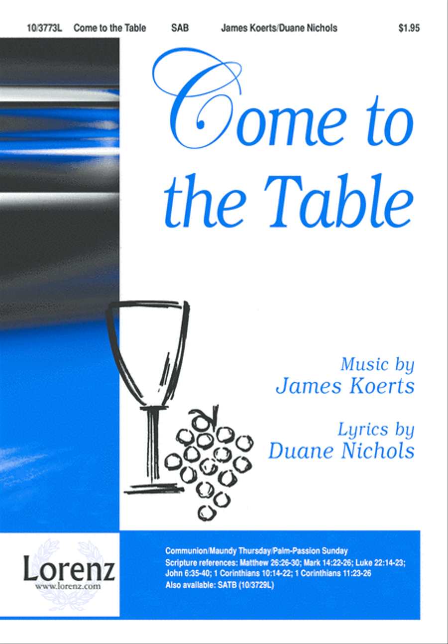 Come to the Table 3-Part scores gallery preview page 1