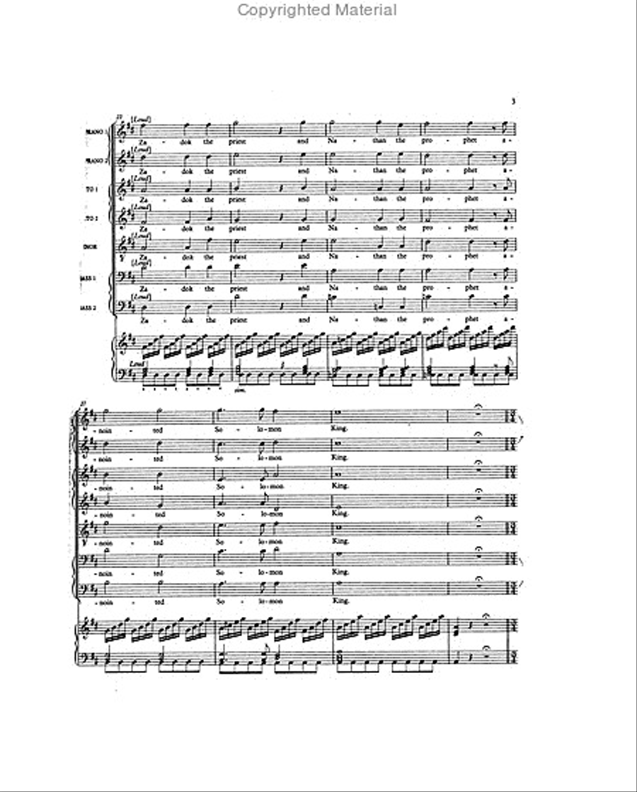 Four Coronation Anthems Four Coronation Anthems 4-Part scores gallery preview page 3